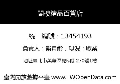 閣樓精品百貨店