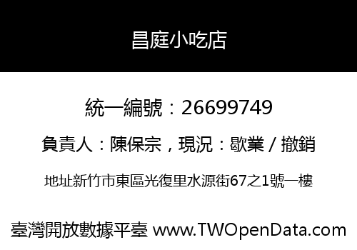 昌庭小吃店