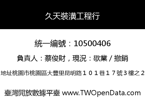 久天裝潢工程行
