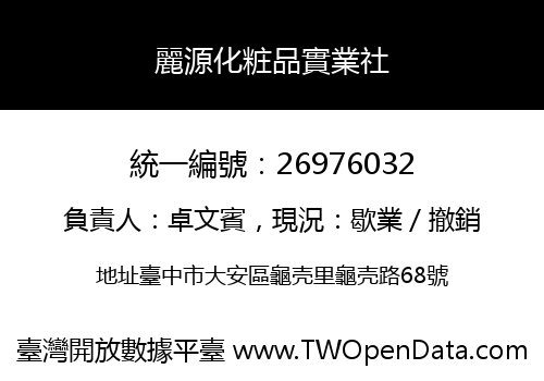 麗源化粧品實業社