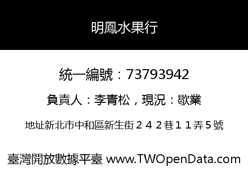 明鳳水果行