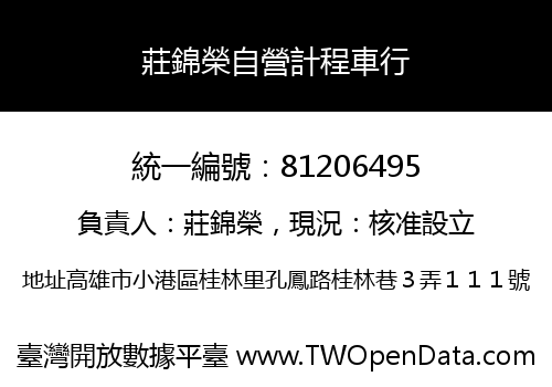 莊錦榮自營計程車行