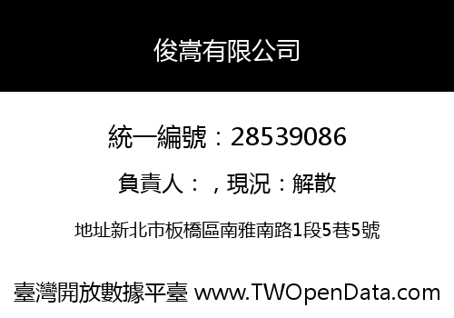 俊嵩有限公司