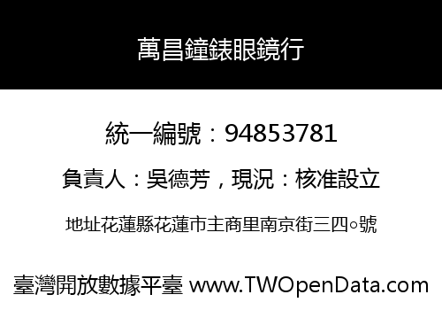 萬昌鐘錶眼鏡行