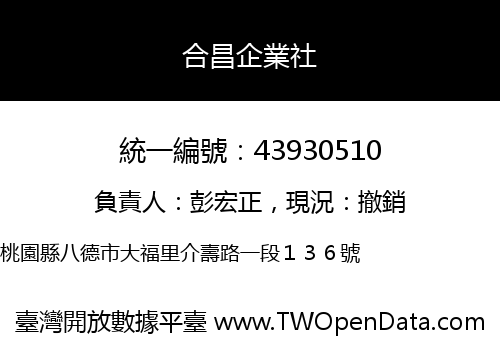 合昌企業社