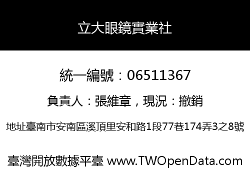 立大眼鏡實業社