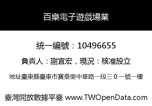 百樂電子遊戲場業