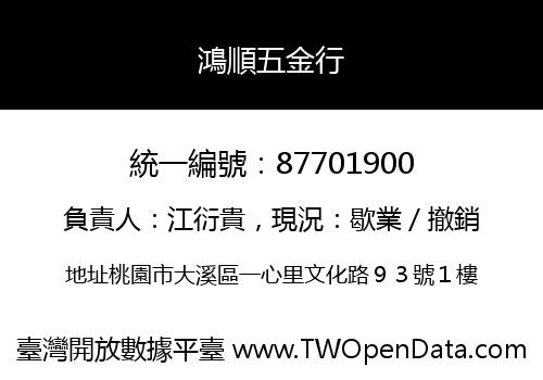 鴻順五金行
