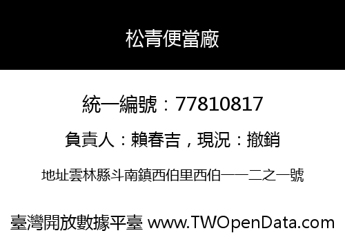 松青便當廠