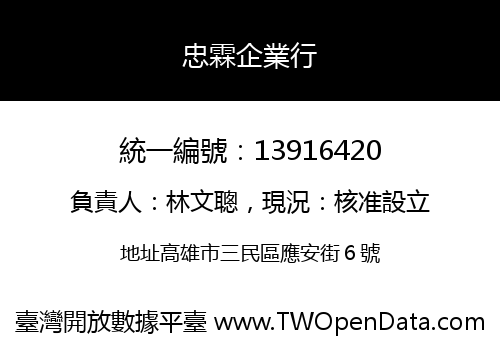 忠霖企業行