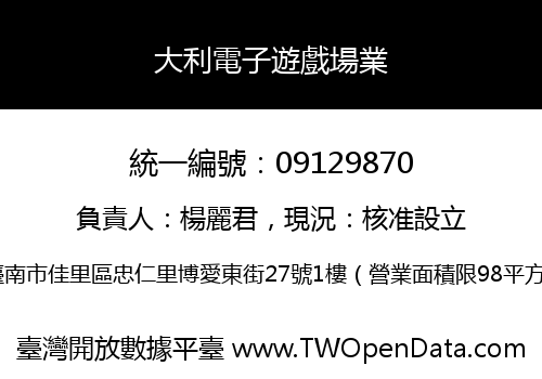 大利電子遊戲場業