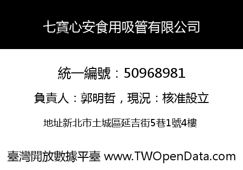 七寶心安食用吸管有限公司