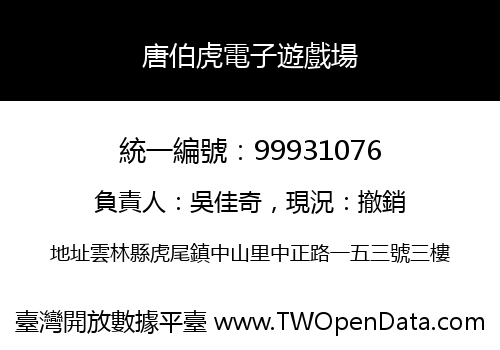 唐伯虎電子遊戲場