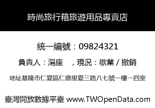 時尚旅行箱旅遊用品專賣店