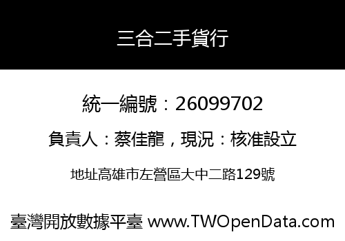 三合二手貨行