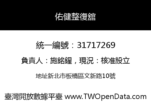 佑健整復舘