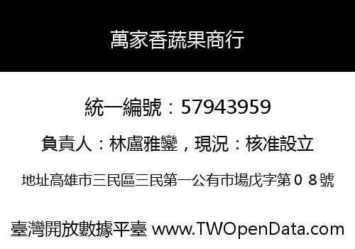 萬家香蔬果商行