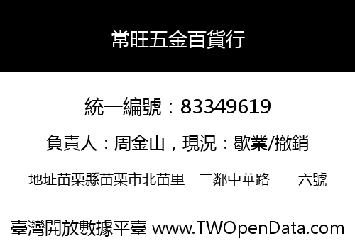常旺五金百貨行