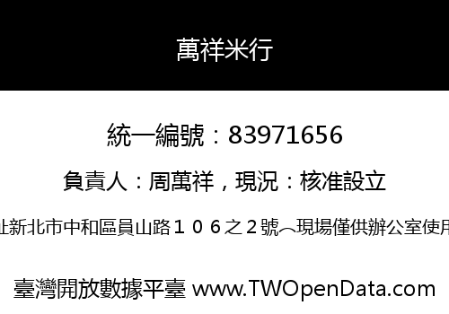 萬祥米行