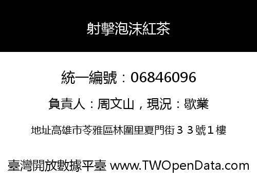 射擊泡沫紅茶