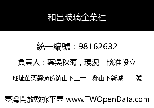 和昌玻璃企業社