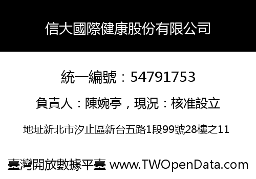 信大國際健康股份有限公司