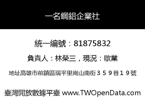 一名鋼鋁企業社