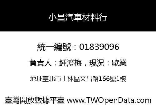 小昌汽車材料行