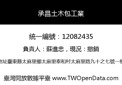 承昌土木包工業