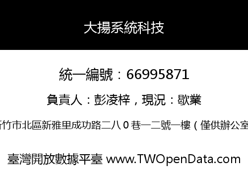 大揚系統科技