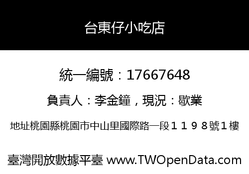 台東仔小吃店