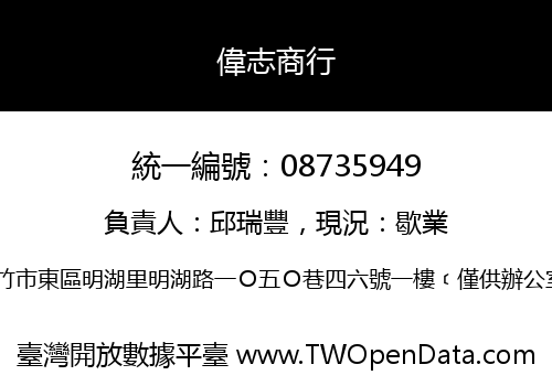 偉志商行