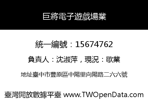 巨將電子遊戲場業