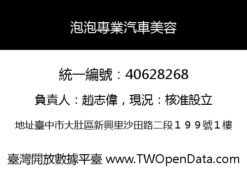 泡泡專業汽車美容