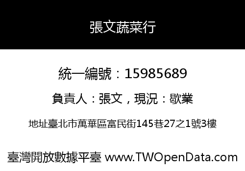張文蔬菜行