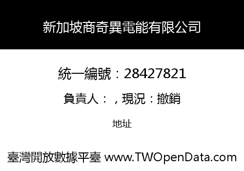新加坡商奇異電能有限公司