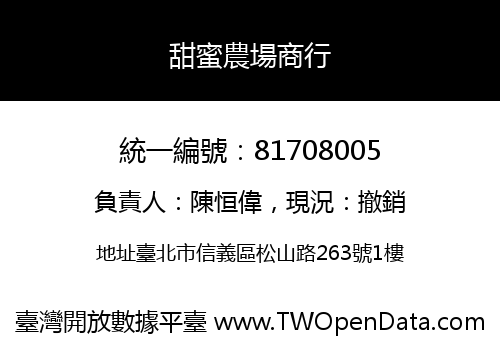 甜蜜農場商行