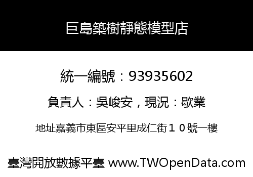 巨島築樹靜態模型店