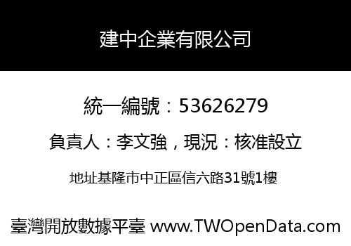 建中企業有限公司