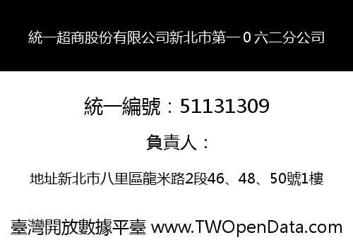 統一超商股份有限公司新北市第一０六二分公司