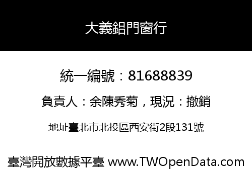 大義鋁門窗行