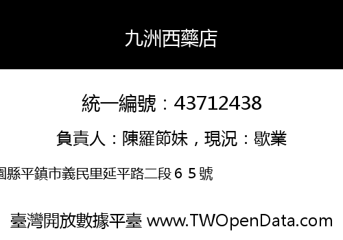 九洲西藥店