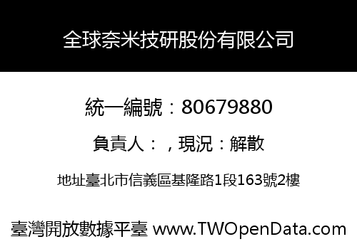 全球奈米技研股份有限公司