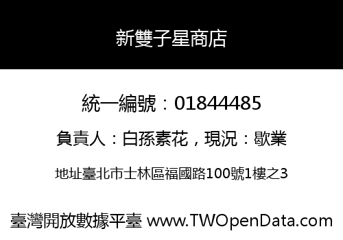 新雙子星商店