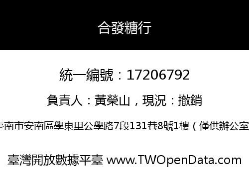 合發糖行
