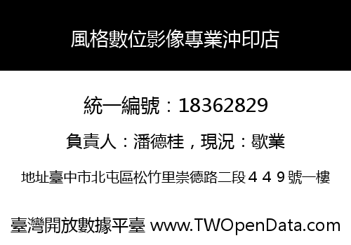 風格數位影像專業沖印店