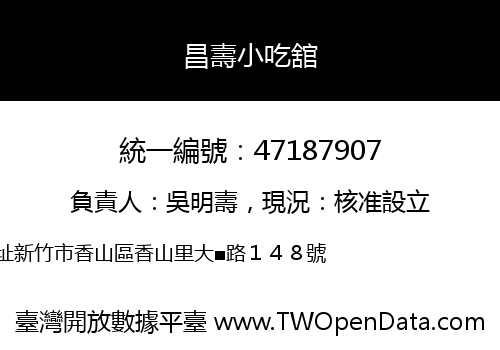 昌壽小吃舘