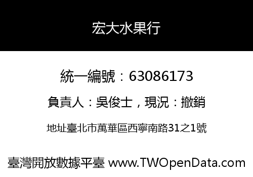宏大水果行
