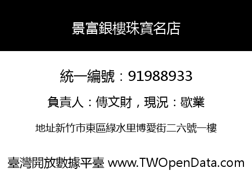 景富銀樓珠寶名店
