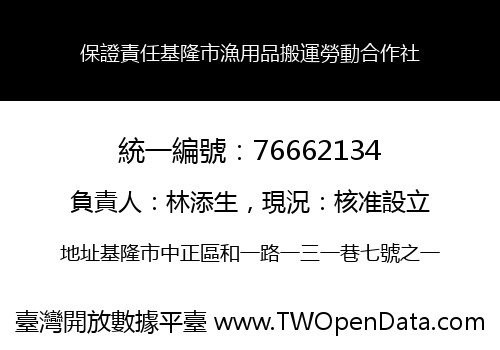 保證責任基隆市漁用品搬運勞動合作社